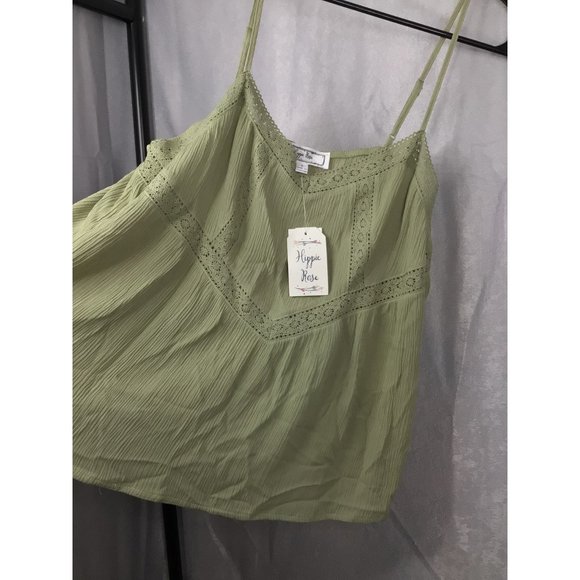 Hippie Rose Women's Woven Tank Top Size Large Dusty Pear NWT - Picture 3 of 7